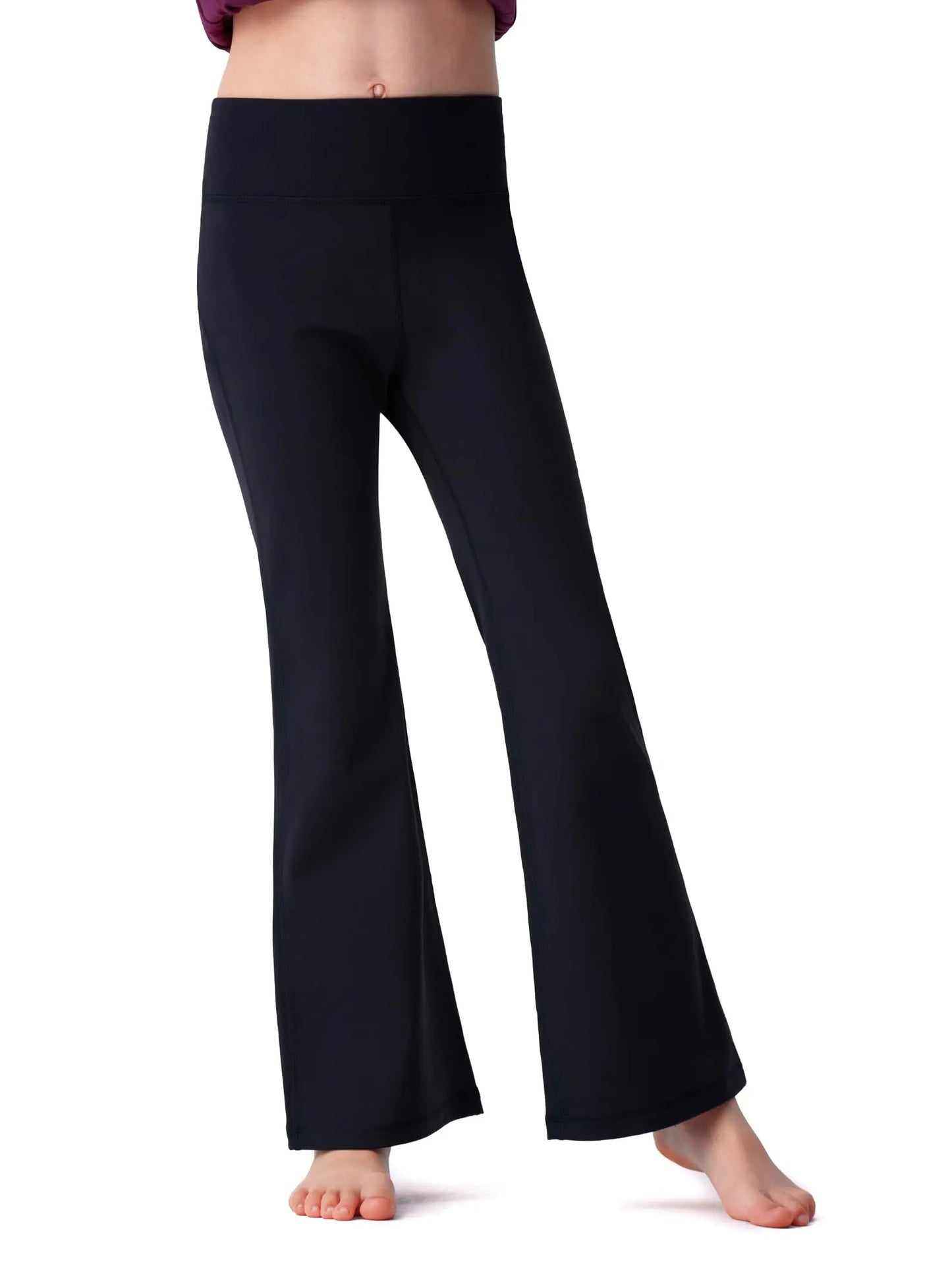 all about pants Kids Activewear Leggings Super Soft Black Flare Leggings Girls Yoga Pants