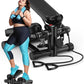 Steppers for Exercise at Home Mini Stepper with Resistance Bands Portable Stair Stepper 330LBS Weight Capacity Adjustable Height Stepper Machine with LED Monitor for Full Body Workout