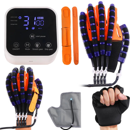 Sayorg Rehabilitation robot gloves - finger exercise equipment for hemiplegic stroke and arthritis patients - rechargeable (Left hand M)