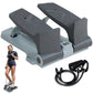 Leikefitness Steppers for Exercise at Home with Resistant Bands Portable Stair Stepper Exercise Equipment Fitness Twister Stepper Machine (Gray)