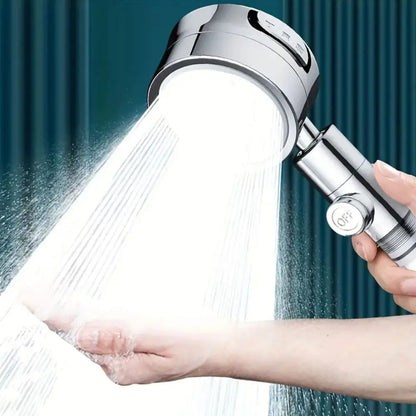 Circular 3 Speed High-pressure Handheld Shower Head