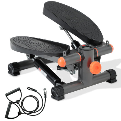 Stepper for Exercise at Home Mini Stair Stepper with Resistance Bands Exercise Equipment for Home Stair Climber Stepper Machine for Home Gym Cardio Equipment for Full Body Workout