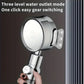 Circular 3 Speed High-pressure Handheld Shower Head