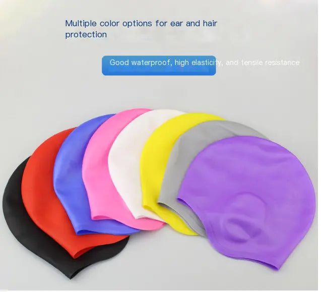 High Elastic Waterproof Swimming Cap for Long Hair