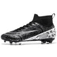 High-Top Men's Football Shoes - Anti-Slip Microfiber