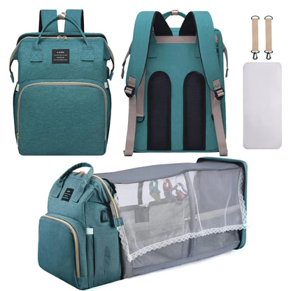 AFDLLDQM Diaper Bag Backpack Multifunctional Baby Diaper Bag Diaper Changing Station for Boys Girls Large Capacity Travel Baby Bag for Mom Dad