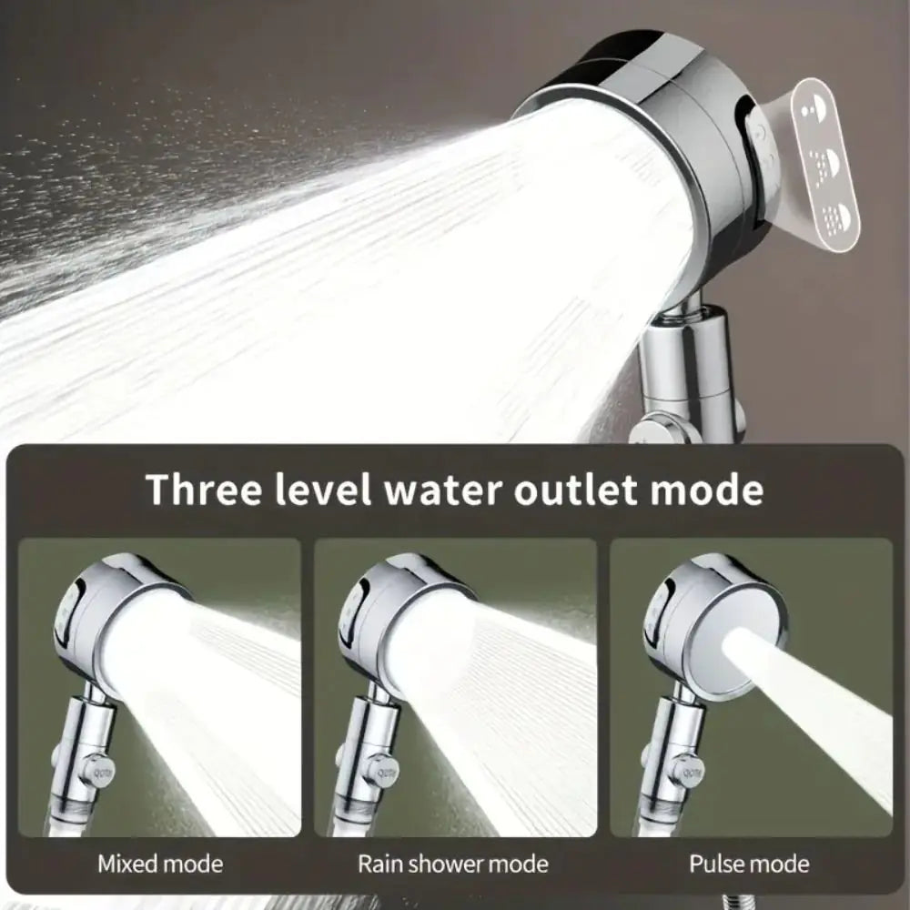 Circular 3 Speed High-pressure Handheld Shower Head